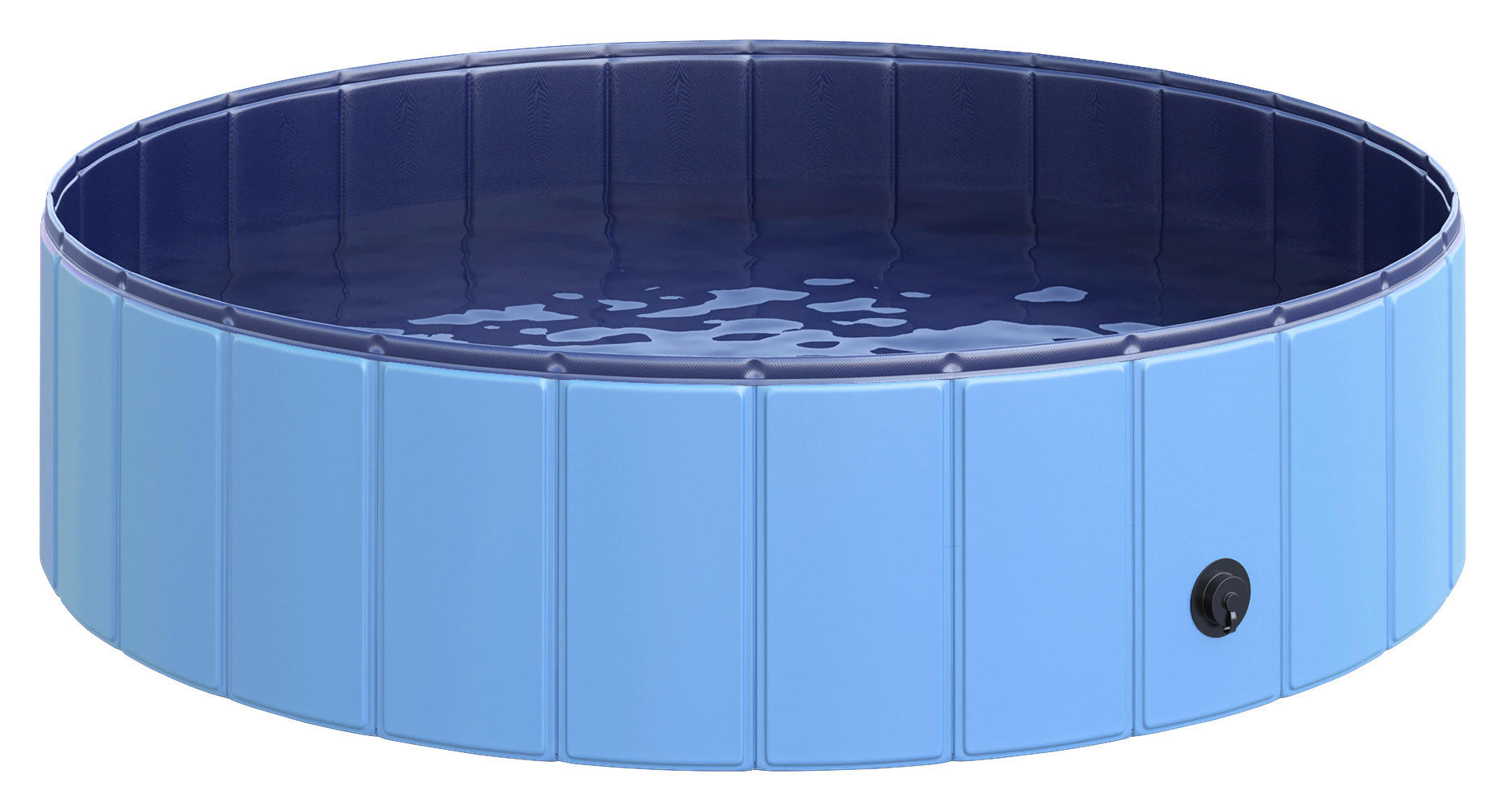 PawHut Hunde-Zubehör blau Polypropylen B/H/L: ca. 120x120x30 cm Hundepool - blau (30,00/120,00/120,00cm) - PawHut