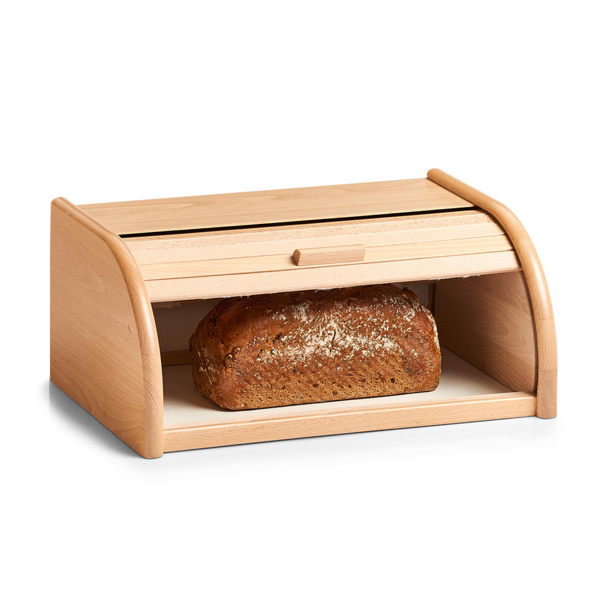 Zeller Rollbrotkasten braun Buche Rollbrotkasten - braun - Zeller