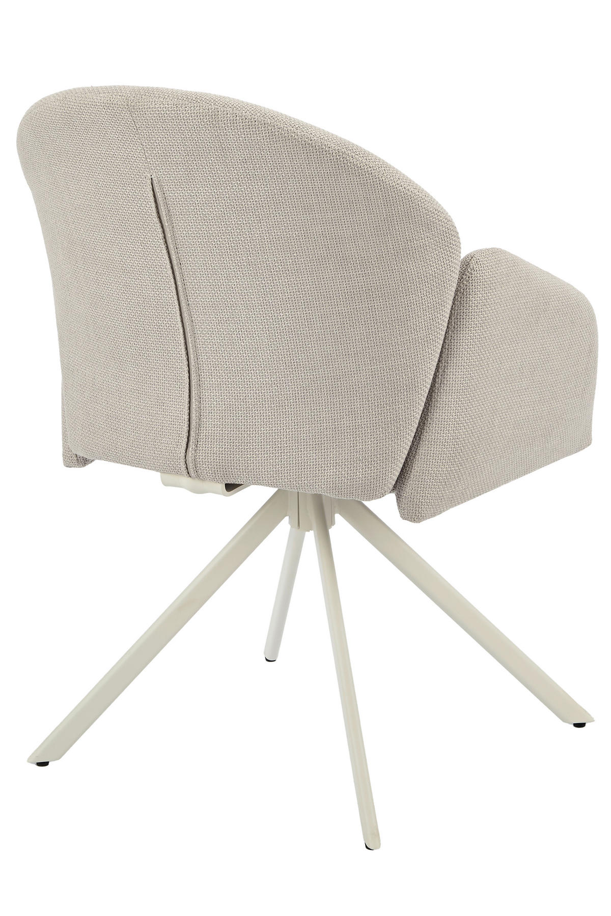 Drehstuhl Holly creme Microfaser Webstoff B/H/T: ca. 57x84x61 cm Holly - creme (57,00/84,00/61,00cm)