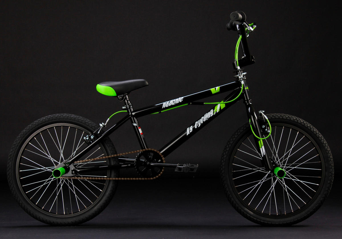 KS-Cycling BMX Hedonic 592B 20 Zoll Rahmenhöhe 28 cm 1 Gänge schwarz schwarz ca. 20 Zoll Hedonic - schwarz - KS-Cycling