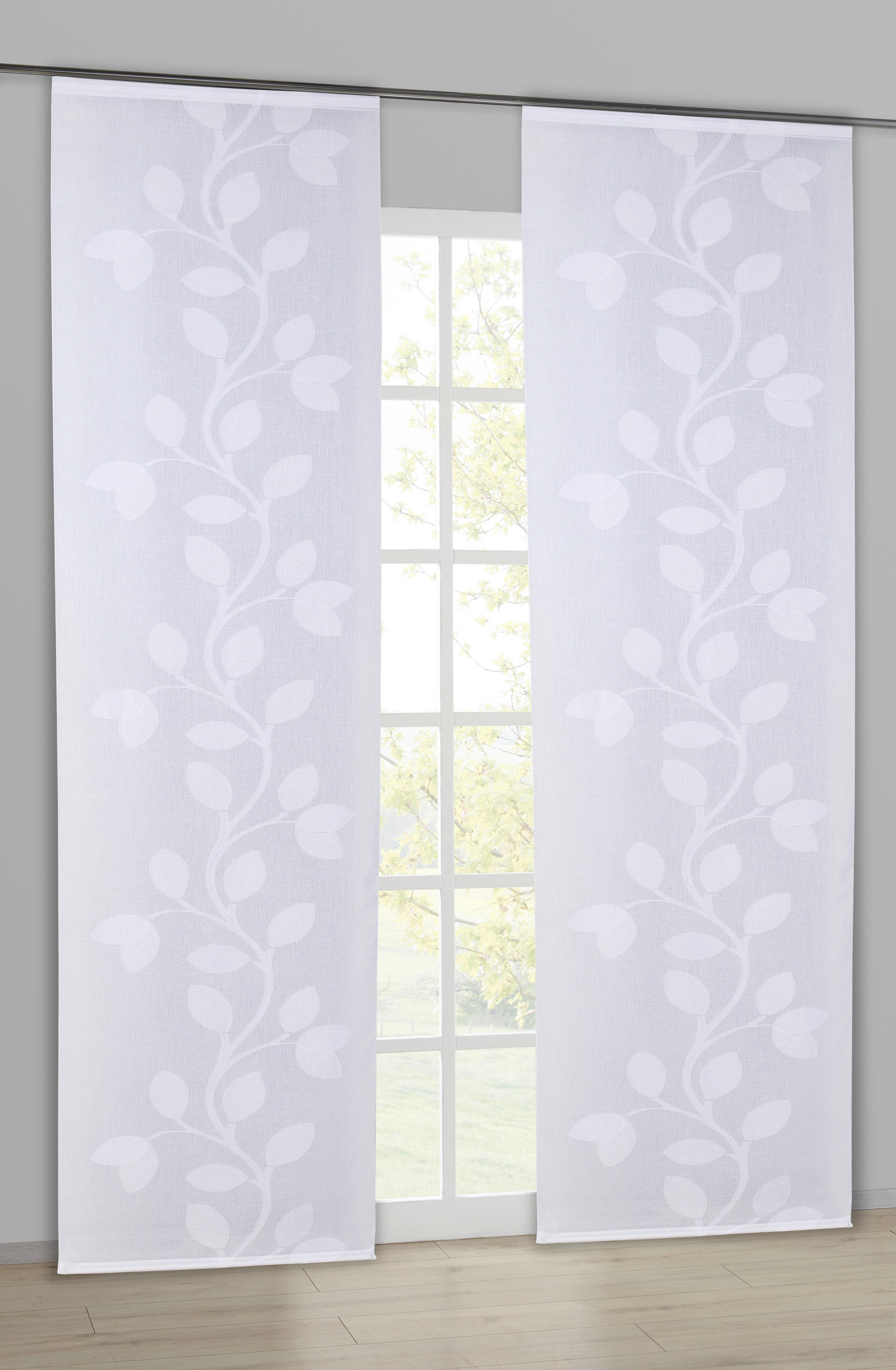 Schiebevorhang Michelle weiß B/L: ca. 60x245 cm Michelle - weiß (60,00/245,00cm) - POCOline