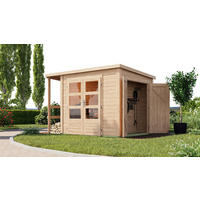 Karibu Gartenhaus Fabi natur B/H/L: ca. 204x230x244 cm Fabi - natur (244,00/204,00/230,00cm) - Karibu