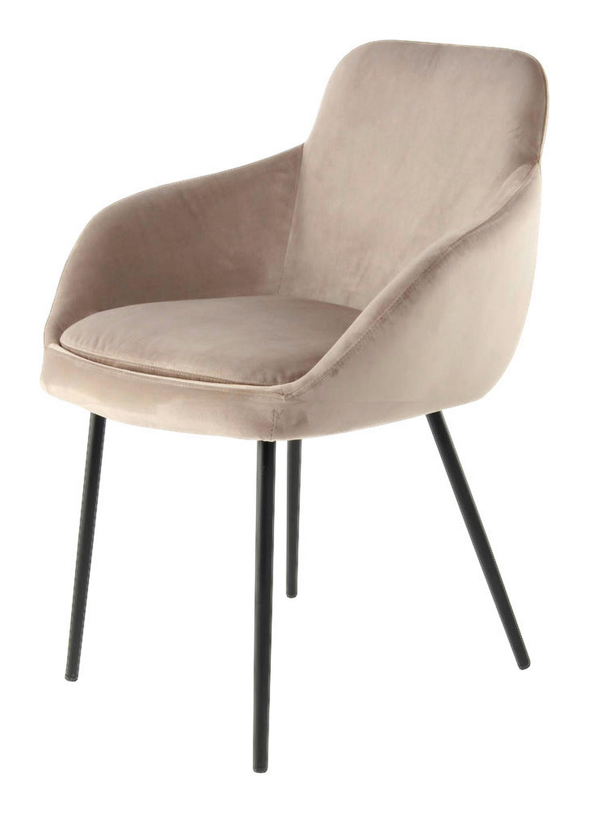Stuhl Cobain 800 2er hellbraun Microfaser B/H/T: ca. 60,5x81x60 cm Cobain 800 2er - schwarz/hellbraun (60,50/81,00/60,00cm) - 360 Living