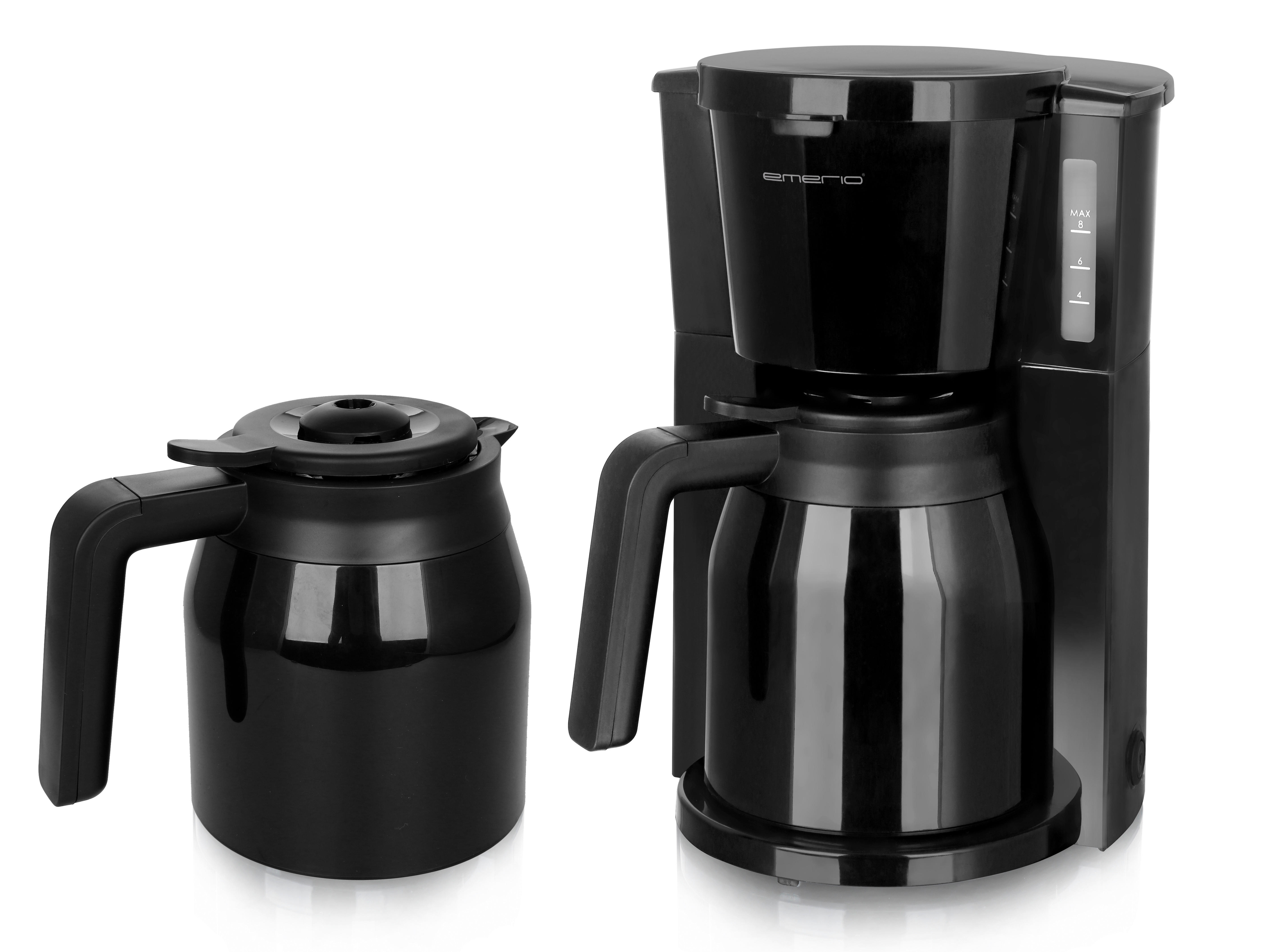 Emerio Kaffeeautomat CME-125050.4 schwarz Kunststoff Glas B/H/L: ca. 22,3x33,8x24,5 cm Kaffeeautomat CME-125050.4 - schwarz (24,50/22,30/33,80cm) - Emerio