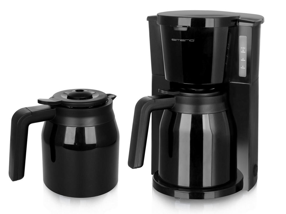 Emerio Kaffeeautomat CME-125050.4 schwarz Kunststoff Glas B/H/L: ca. 22,3x33,8x24,5 cm Kaffeeautomat CME-125050.4 - schwarz (24,50/22,30/33,80cm) - Emerio
