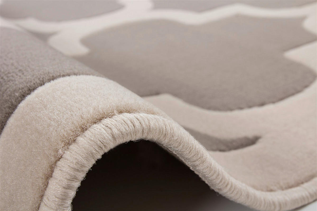 Kayoom Kurzflorteppich Manolya 2097 taupe B/L: ca. 80x150 cm Manolya 2097 - taupe (80,00/150,00cm) - Kayoom
