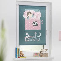 Verdunkelungsrollo Sweet Dreams grau B/L: ca. 45x150 cm Sweet Dreams - rosa/grau (45,00/150,00cm) - LICHTBLICK