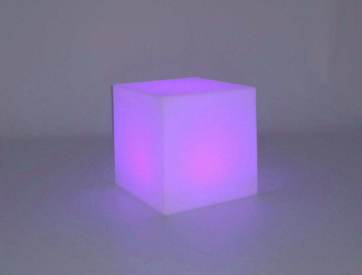 LED-Dekoleuchte weiß B/H/L: ca. 32x32x32 cm CUBY 32 - weiß (32,00/32,00/32,00cm) - NewGarden