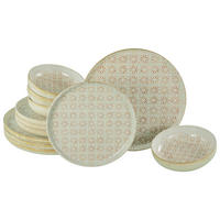 CreaTable Tafelservice Uno Emiliana rot Steinzeug 12 tlg. Uno Emiliana - rot - CreaTable