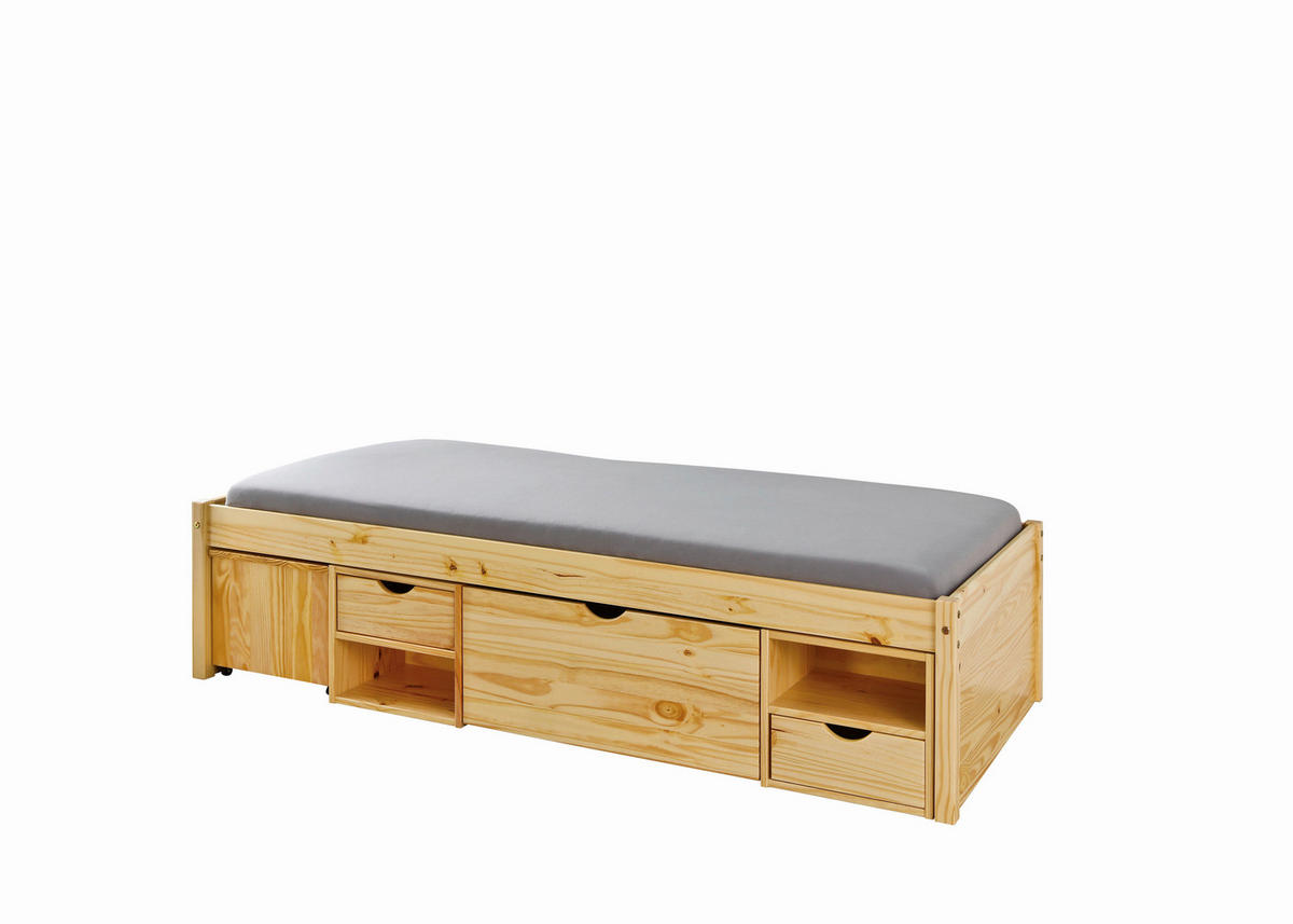 Boxspringbett Jeff silber Jeff - silber (100,00/57,00/211,00cm)