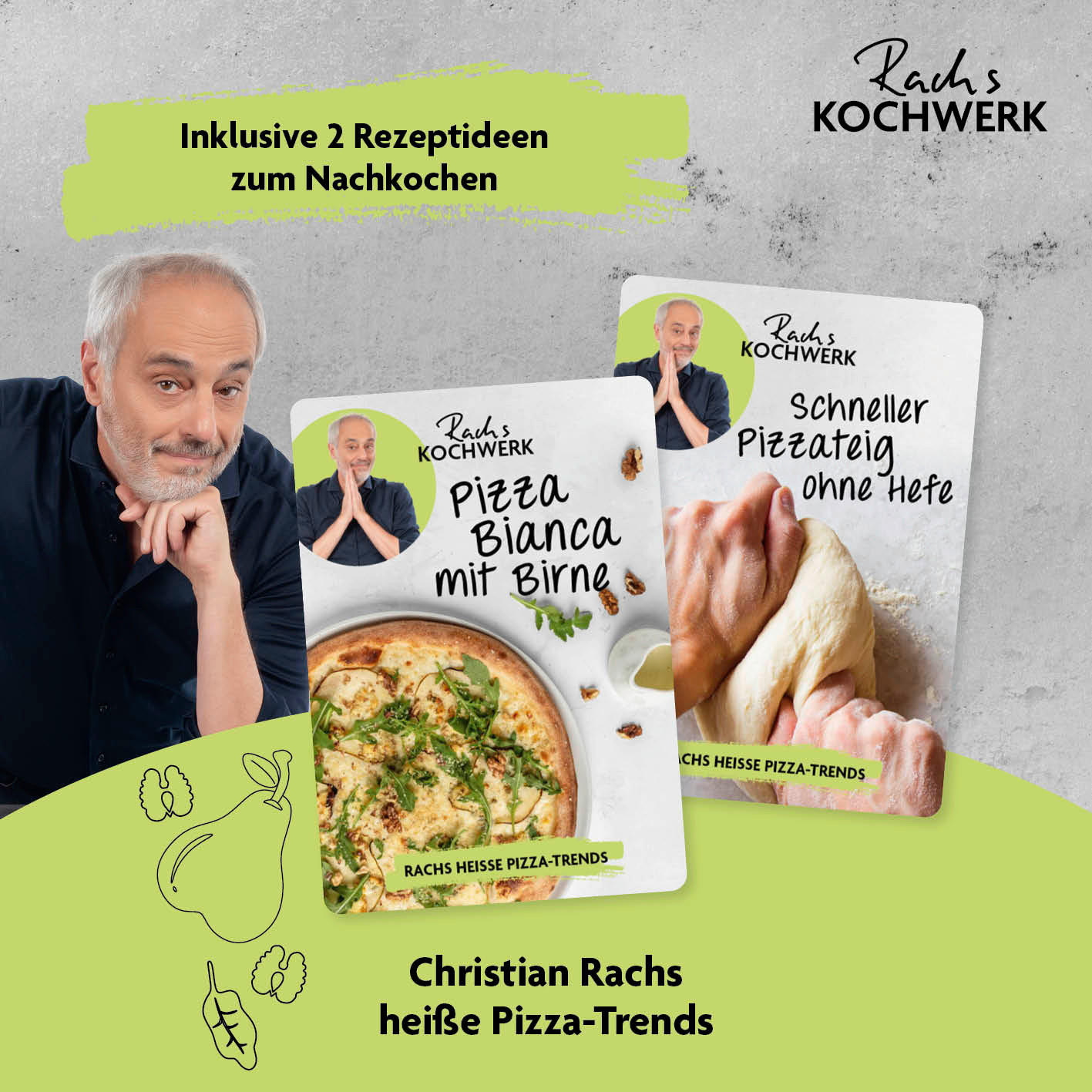 Rachs KOCHWERK Gas-Pizzaofen silber Edelstahl B/H/L/D: ca. 61,5x32x70,5x55 cm Pizzaofen_Glas - schwarz/silber (70,50/61,50/32,00cm) - Rachs KOCHWERK