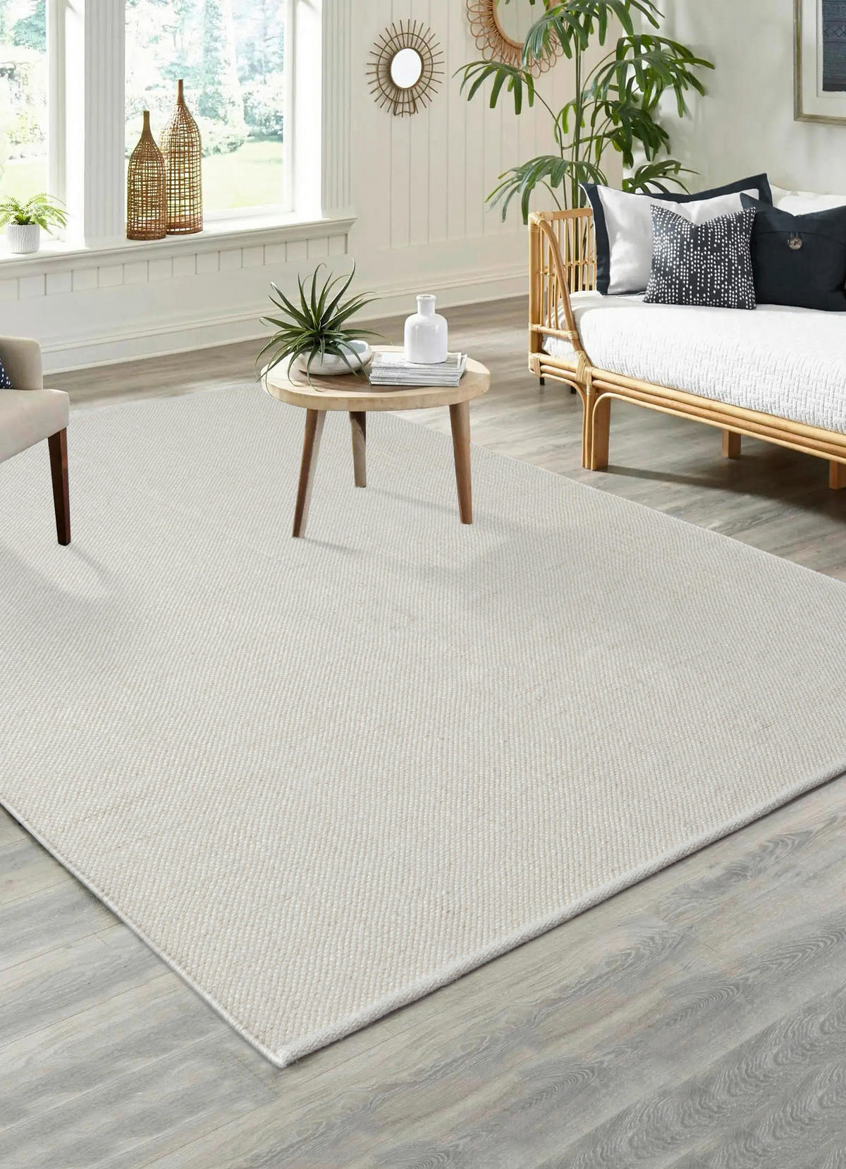 Merinos Teppich Stockholm creme B/L: ca. 120x170 cm Stockholm - creme (120,00/170,00cm) - Merinos