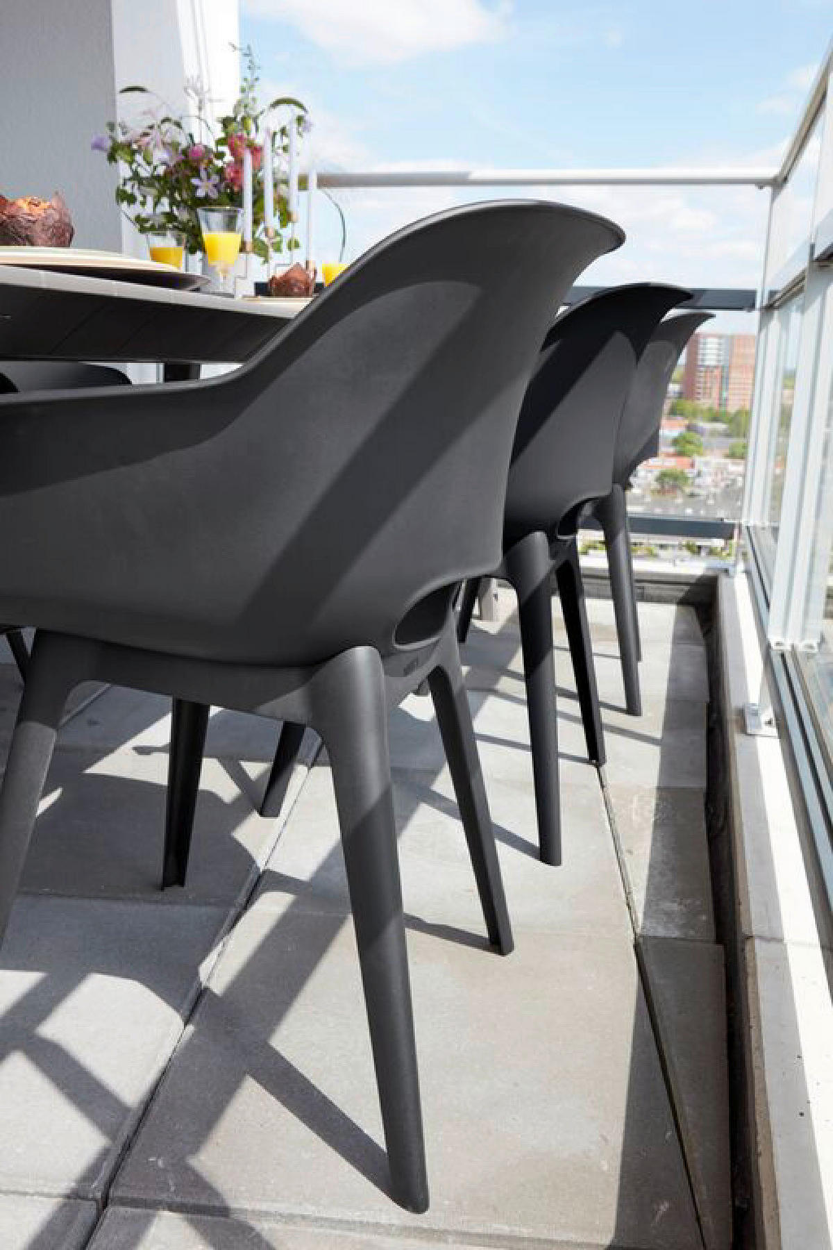 Jardin Gartenstuhl Akola grau Polypropylen B/H/L: ca. 60x62x60 cm Akola - Graphit/grau (60,00/60,00/62,00cm) - Jardin