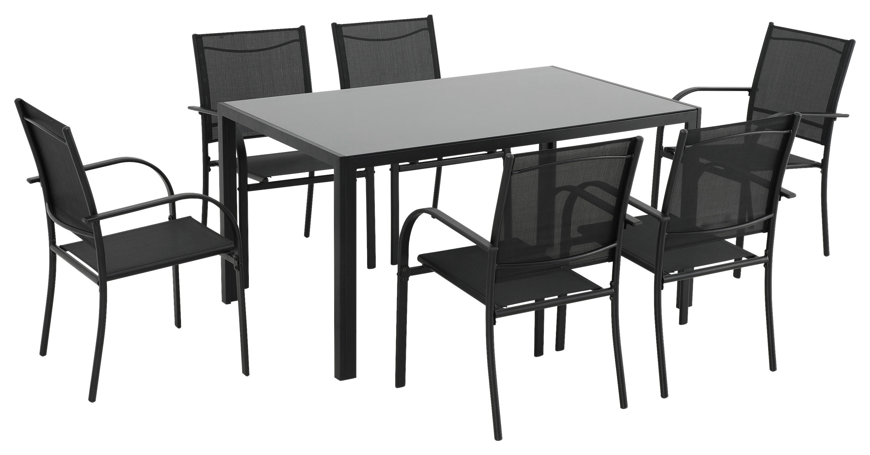 POCOline Gartensitzgruppe Marbella schwarz Stahl Marbella - schwarz - POCOline