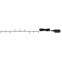 GLOBO LED-Lichterkette LICHTERKETTE schwarz H: ca. 200 cm LICHTERKETTE - klar/schwarz (200,00cm) - GLOBO