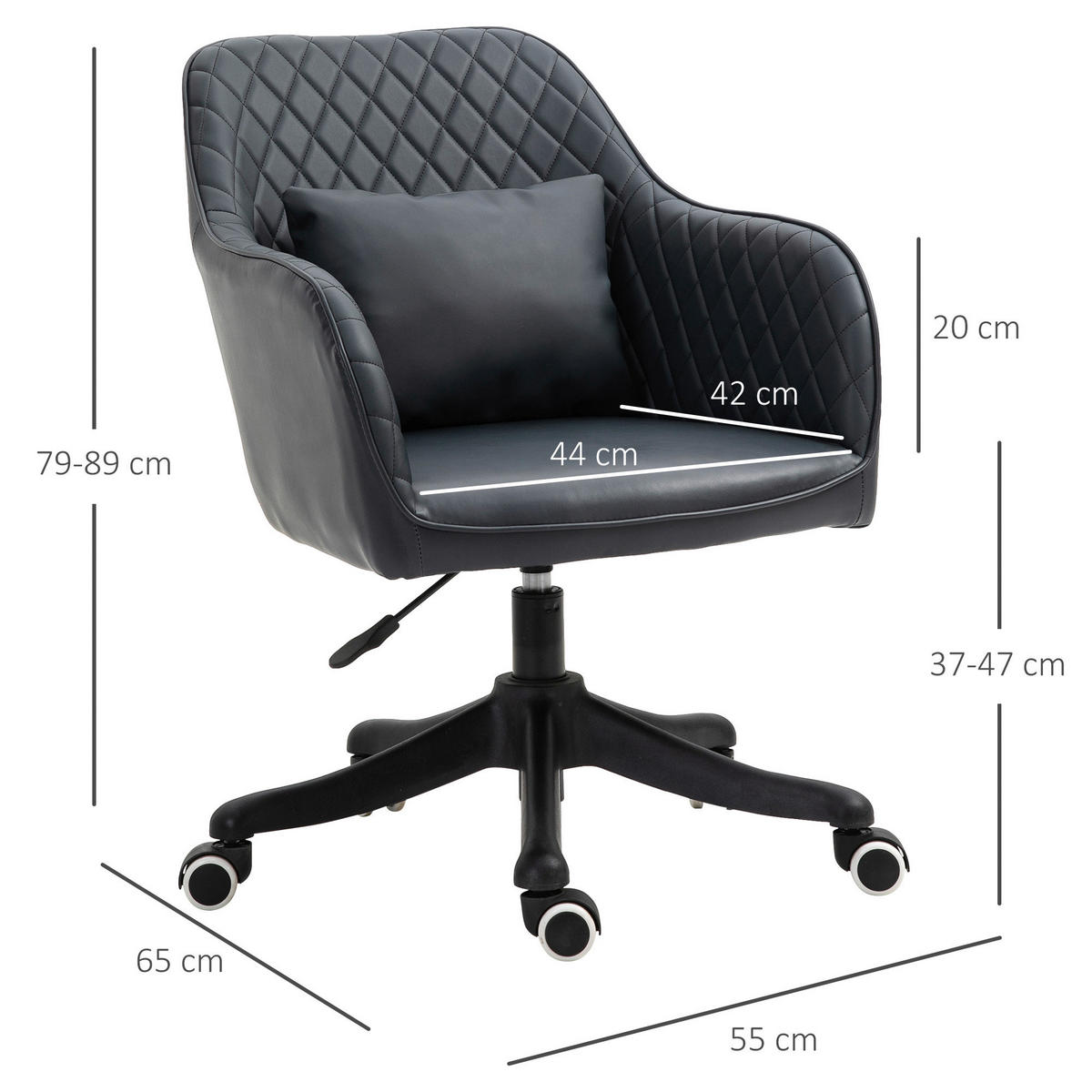 Vinsetto Massagestuhl MH921-298V01 grau Kunstleder Massagestuhl MH921-298V01 - grau - Vinsetto