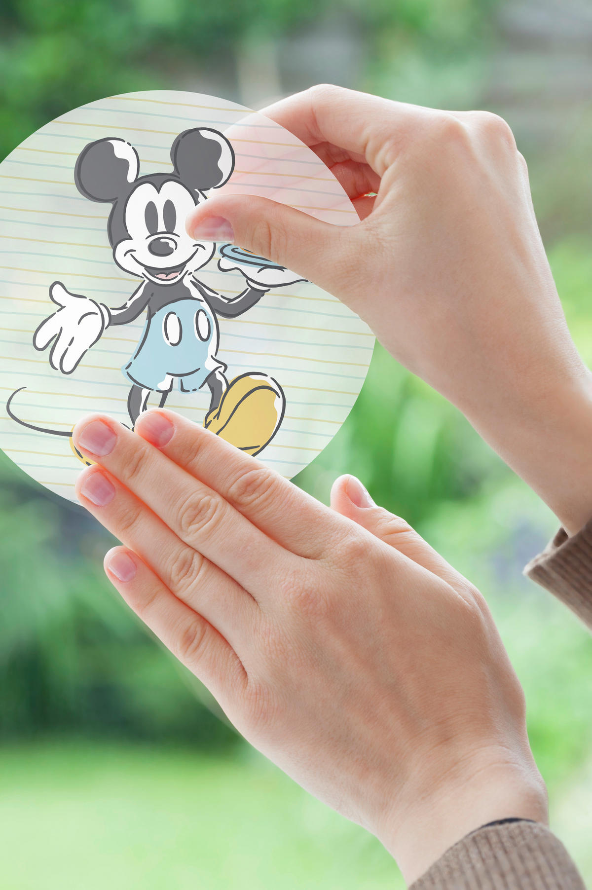 Komar Fenstersticker Mickey Rise and Shine  Mickey Rise and Shine B/L: ca. 30x30 cm Mickey Rise and Shine - (30,00/30,00cm) - Komar