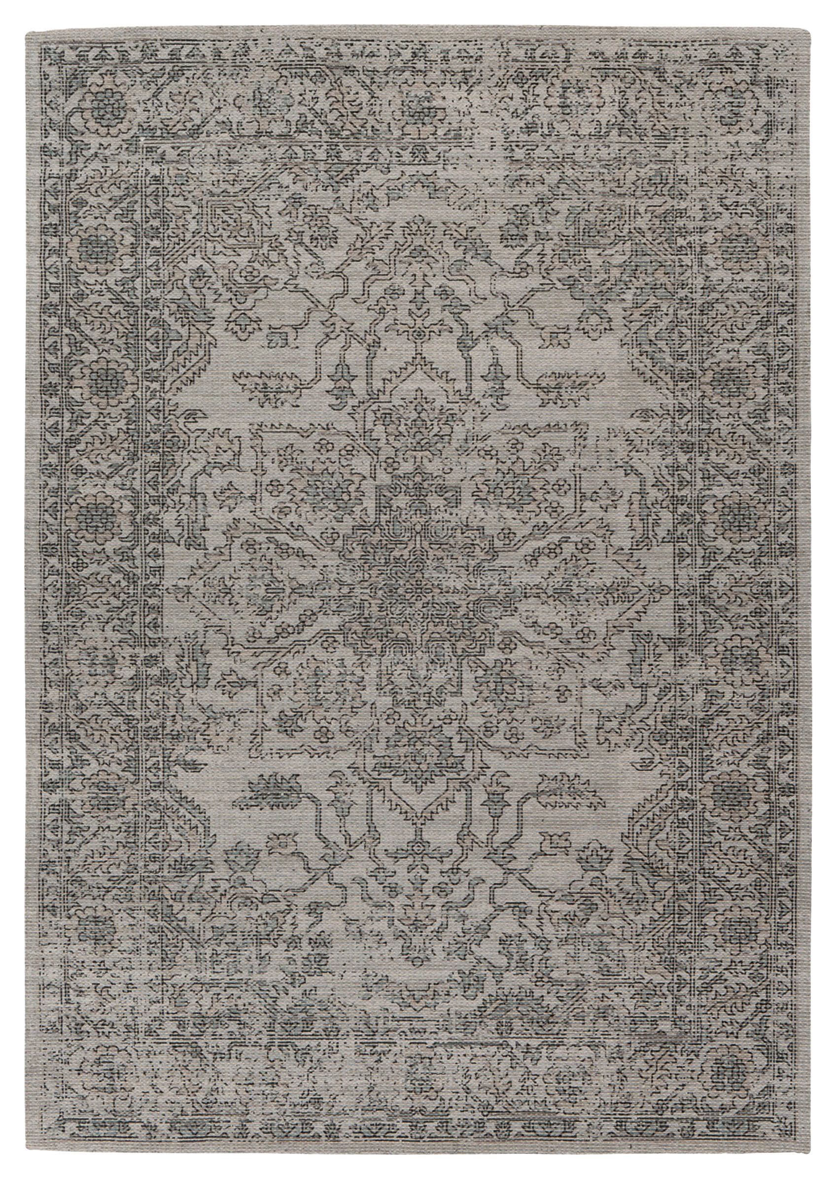 360Living Teppich Percy taupe B/L: ca. 80x150 cm Percy - grün/taupe (80,00/150,00cm) - 360Living