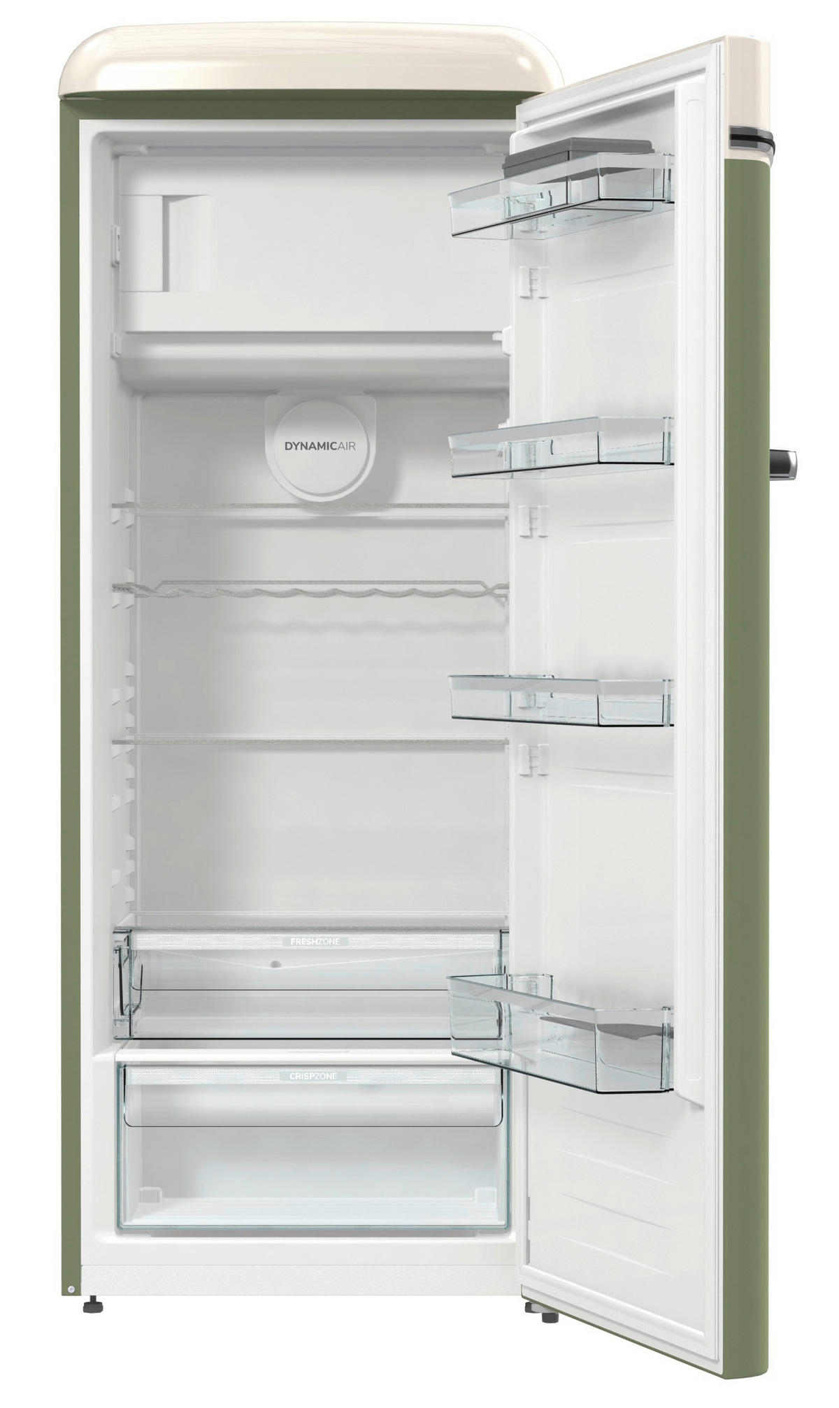 Gorenje VW-Retro-Kühlschrank OBRB615DOL grün B/H/L: ca. 59,5x152,5x66,1 cm Kühlschrank_VW-Retro OBRB615DOL - grün (66,10/59,50/152,50cm) - Gorenje