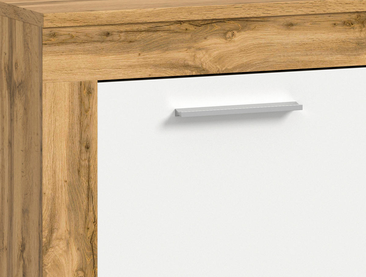 Lowboard Jam Eiche Wotan Nachbildung weiß B/H/T: ca. 160x37x40 cm Jam - Eiche/weiß (160,00/37,00/40,00cm) - xonox.home