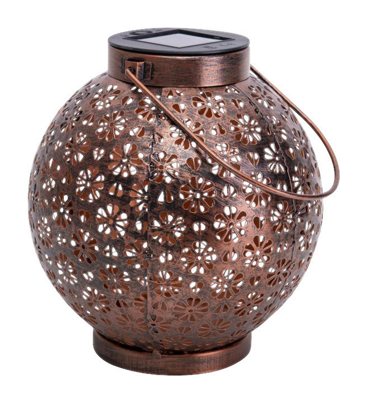 LED Deko-Solarleuchte  2er-Set NV5285456 bronze Eisen B/H/T: ca. 18x19,5x18 cm LED Deko-Solarleuchte  2er-Set - bronze (18,00/19,50/18,00cm) - Näve Leuchten