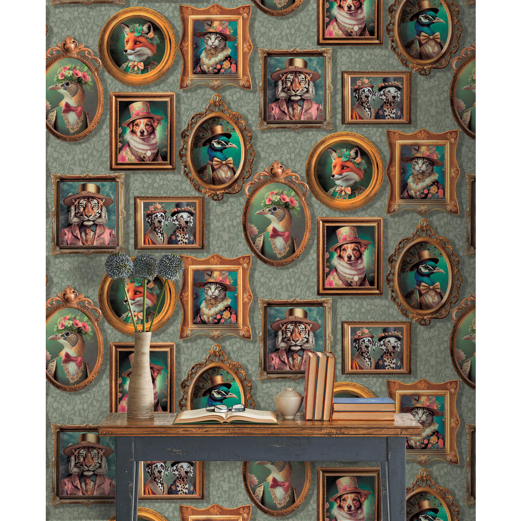 Thumbnail - UGEPA Papiertapete Tiere bunt B/L: ca. 53x1005 cm