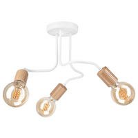 Lamkur Deckenleuchte braun Stahl Glas B/H/L: ca. 40x26x40 cm E27 3 Brennstellen CONOR - braun (40,00/40,00/26,00cm) - Lamkur