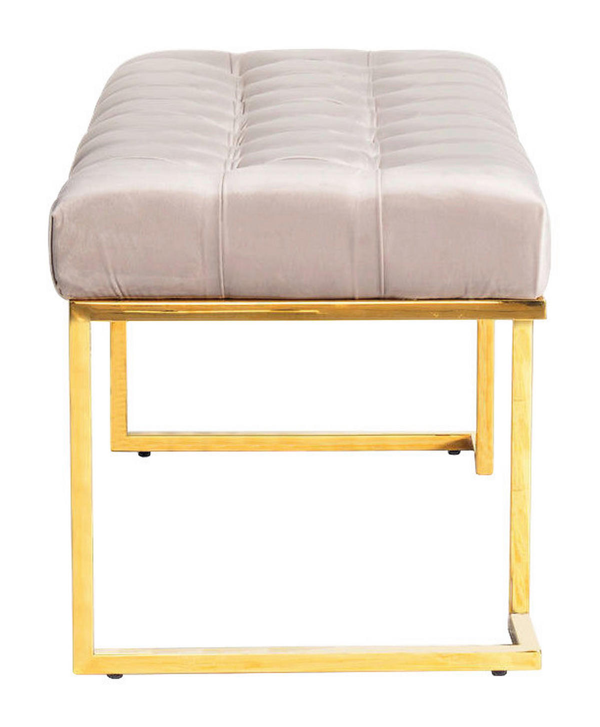 Sitzbank Rare 201 taupe B/H/T: ca. 47x48x100 cm Rare 201 - gold/taupe (47,00/48,00/100,00cm) - 360 Living