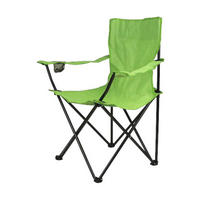 VCM Campingstuhl Faltstuhl hellgrün Stahlrohr B/H/L: ca. 50x85x85 cm Faltstuhl - hellgrün (85,00/50,00/85,00cm) - VCM