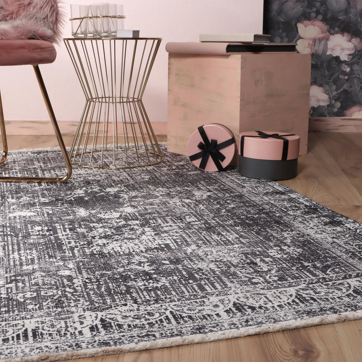 Obsession Teppich My Valencia grau B/L: ca. 115x170 cm My Valencia - grau (115,00/170,00cm) - Obsession