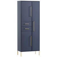 Hochschrank Kent dunkelblau B/H/T: ca. 67,1x184,3x33,1 cm Kent - dunkelblau (67,10/184,30/33,10cm) - Möbelpartner