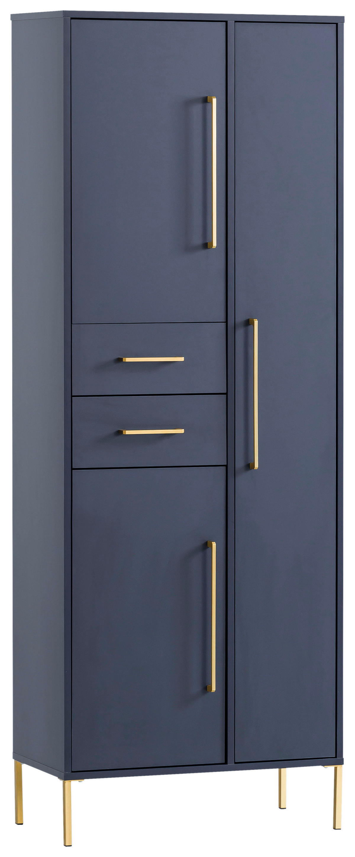 Hochschrank Kent dunkelblau B/H/T: ca. 67,1x184,3x33,1 cm Kent - dunkelblau (67,10/184,30/33,10cm) - Möbelpartner