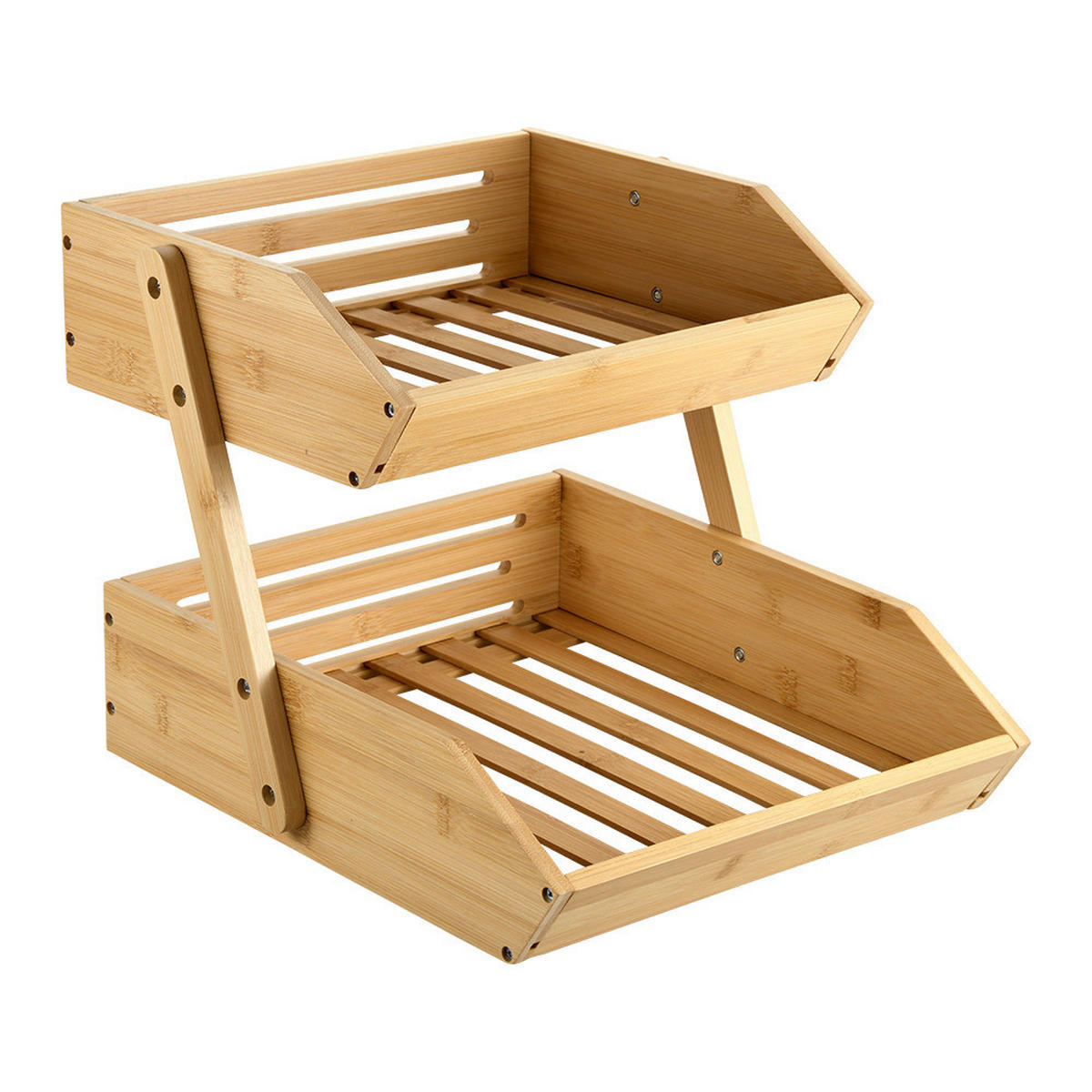 Kesper Küchenregal natur Bambus B/H/L: ca. 33x38x28 cm Küchenregal - natur (28,00/33,00/38,00cm) - Kesper