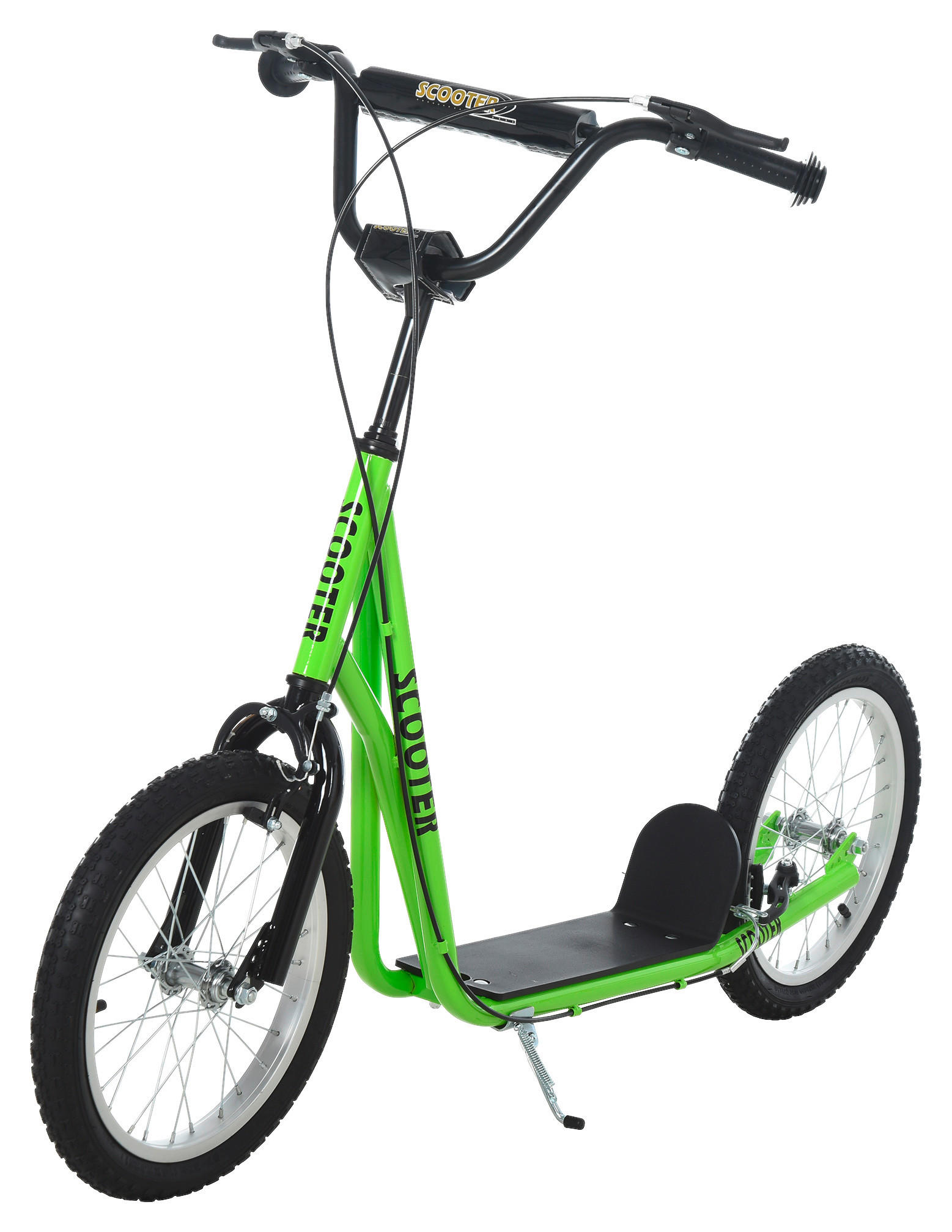 HOMCOM Kinderscooter grün Kinderscooter 371-021YG - grün (139,00/58,00/96,00cm) - HOMCOM