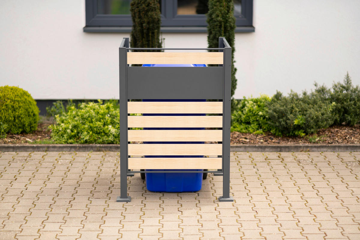 Westmann MülltonnenverkleidungBox Planum Box Planum - natur/schwarz (90,00/90,00/120,00cm) - Westmann