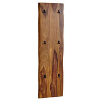 Wandgarderobe rosenholz Nachbildung B/H/T: ca. 40x140x7 cm Wandgarderobe - rosenholz (40,00/140,00/7,00cm) - Wohnling