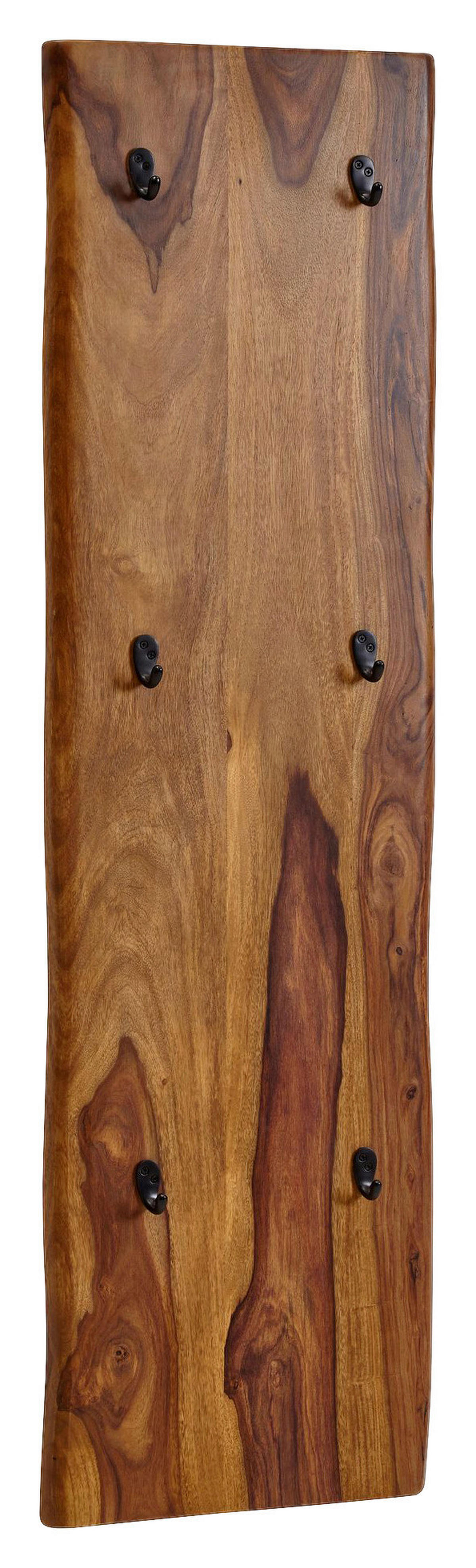 Wandgarderobe rosenholz Nachbildung B/H/T: ca. 40x140x7 cm Wandgarderobe - rosenholz (40,00/140,00/7,00cm) - Wohnling