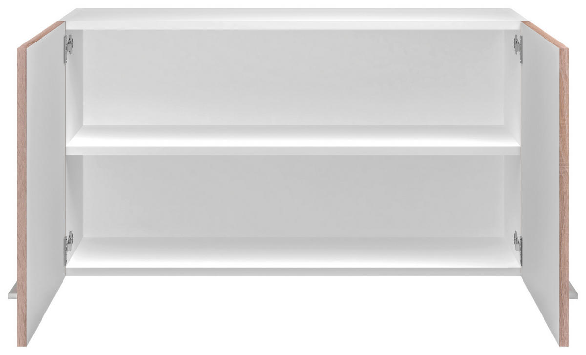 Hängeschrank Samoa weiß Eiche Nachbildung B/H/T: ca. 100x54,8x32 cm Samoa - Eiche/weiß (100,00/54,80/32,00cm) - Flex-Well
