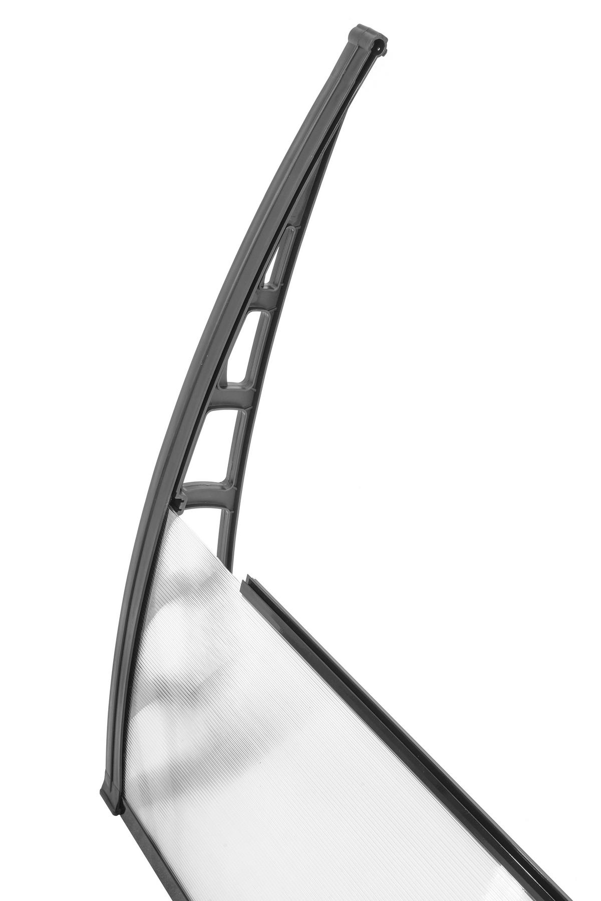 BURTAS VORDACH Vordach transparent B/H/L: ca. 240x23x105 cm Vordach_GRDNL004 - transparent (105,00/240,00/23,00cm) - BURTAS VORDACH