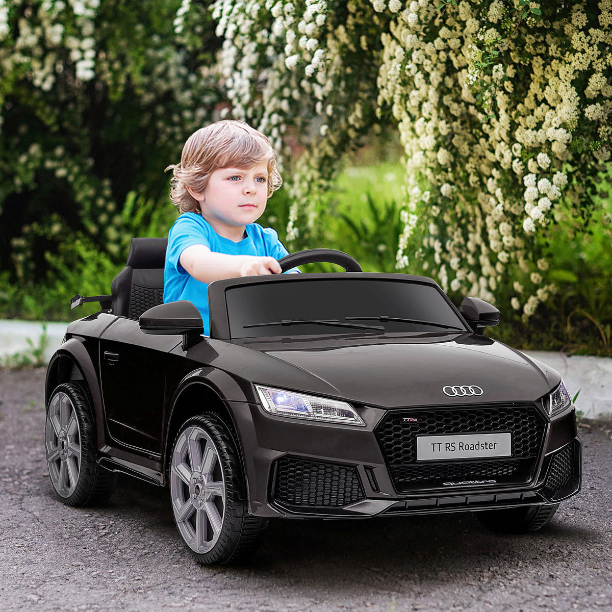HOMCOM Kinder-Elektroauto schwarz B/H/L: ca. 60x44x102 cm Kinder-Elektroauto - schwarz (102,00/60,00/44,00cm) - HOMCOM