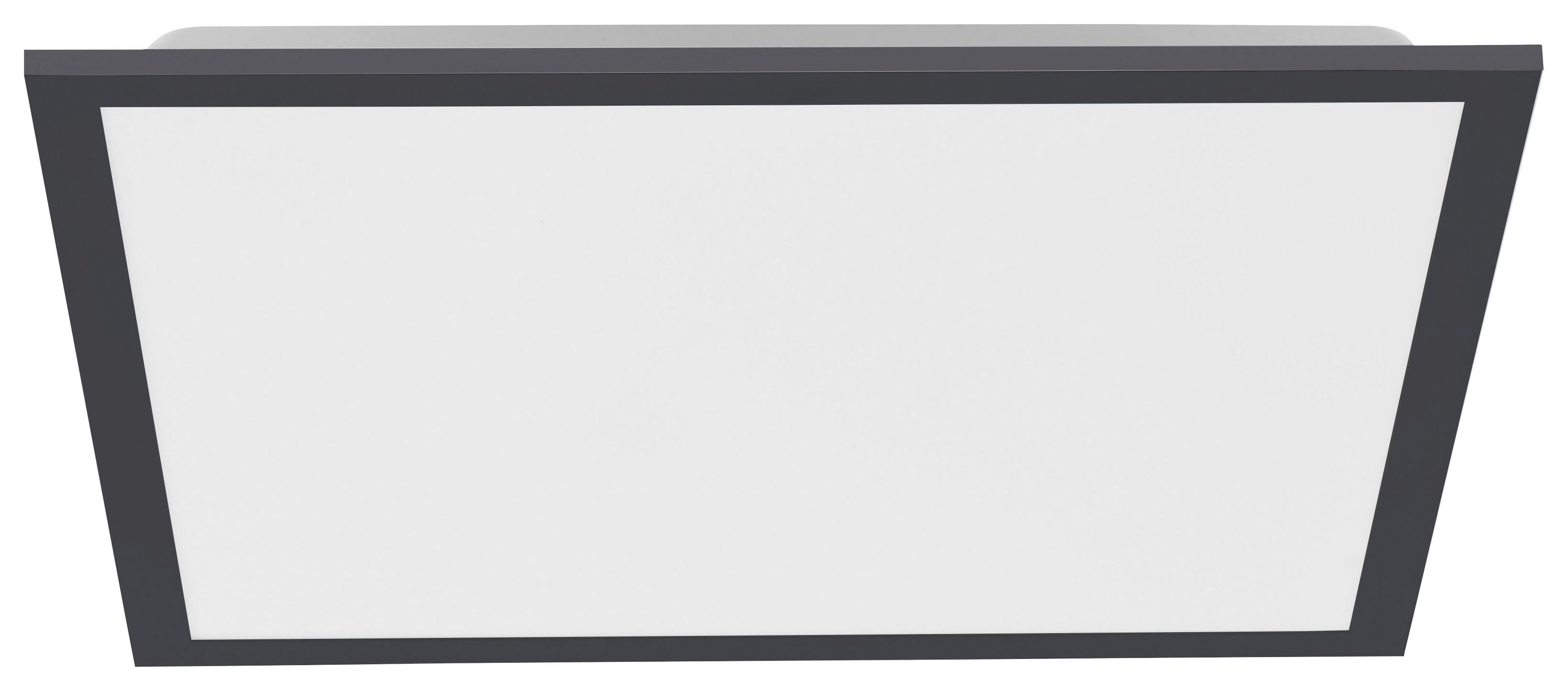 Just Light LED-Deckenpanel FLAT 14755-18 schwarz weiß Kunststoff Metall B/H/T: ca. 44,5x7x44,5 cm 1 Brennstellen FLAT - weiß/schwarz (44,50/7,00/44,50cm) - Just Light