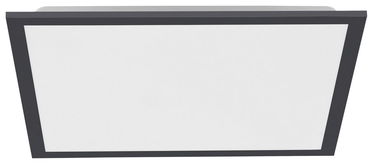 Just Light LED-Deckenpanel FLAT 14755-18 schwarz weiß Kunststoff Metall B/H/T: ca. 44,5x7x44,5 cm 1 Brennstellen FLAT - weiß/schwarz (44,50/7,00/44,50cm) - Just Light