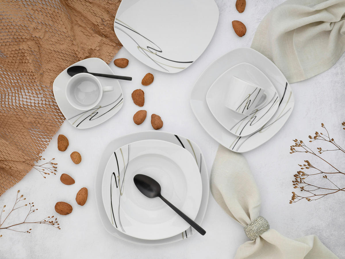 CreaTable Kombiservice Amelie multicolor Porzellan 30 tlg. Amelie - multicolor - CreaTable