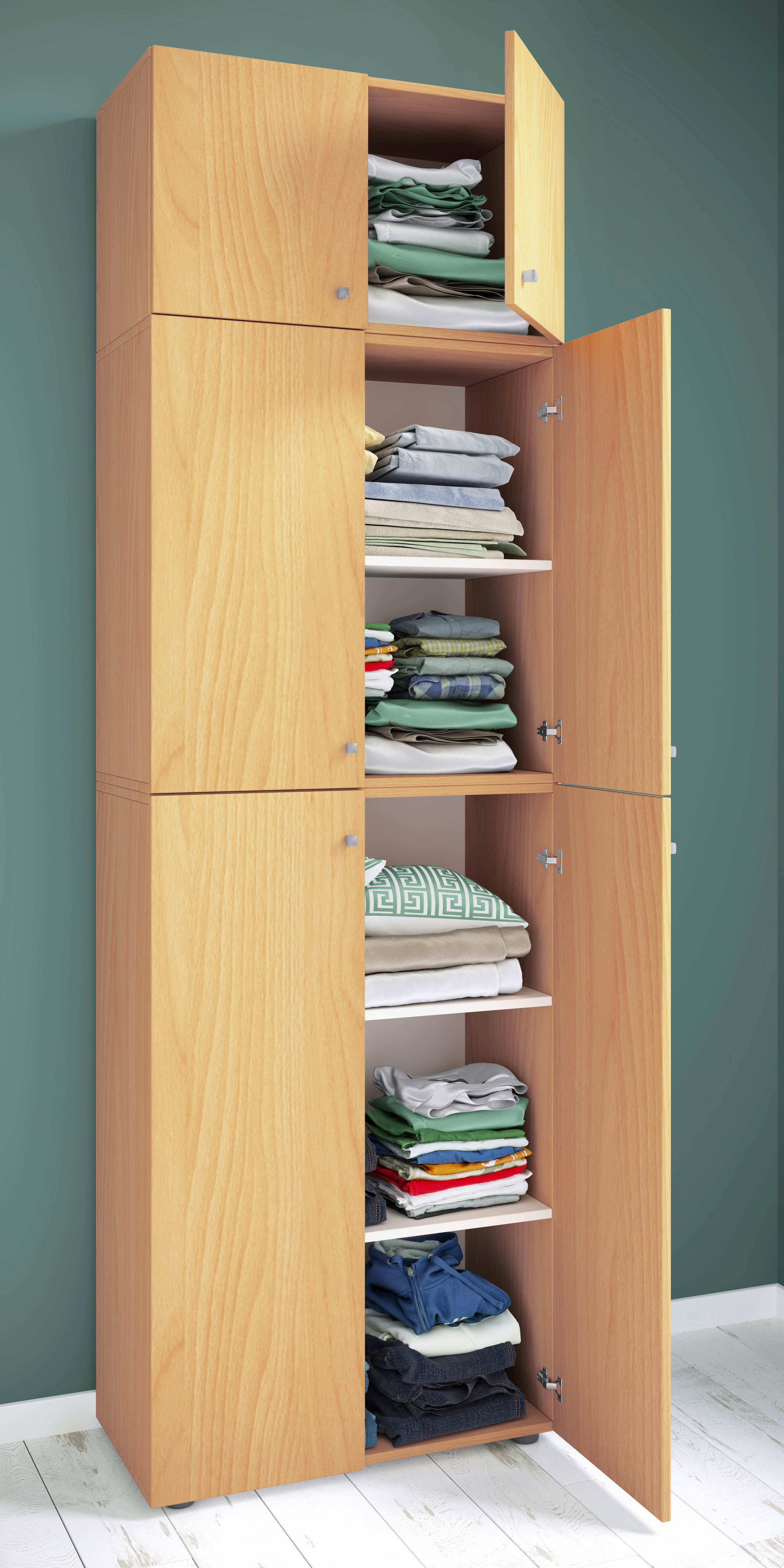 Kleiderschrank Lona buche B/H/T: ca. 70x223x39 cm Lona - buche (70,00/223,00/39,00cm) - VCM Möbel