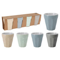 Kaffeebecher multicolor Porzellan Kaffeebecher_4tlg. - multicolor (8,50/9,00cm)