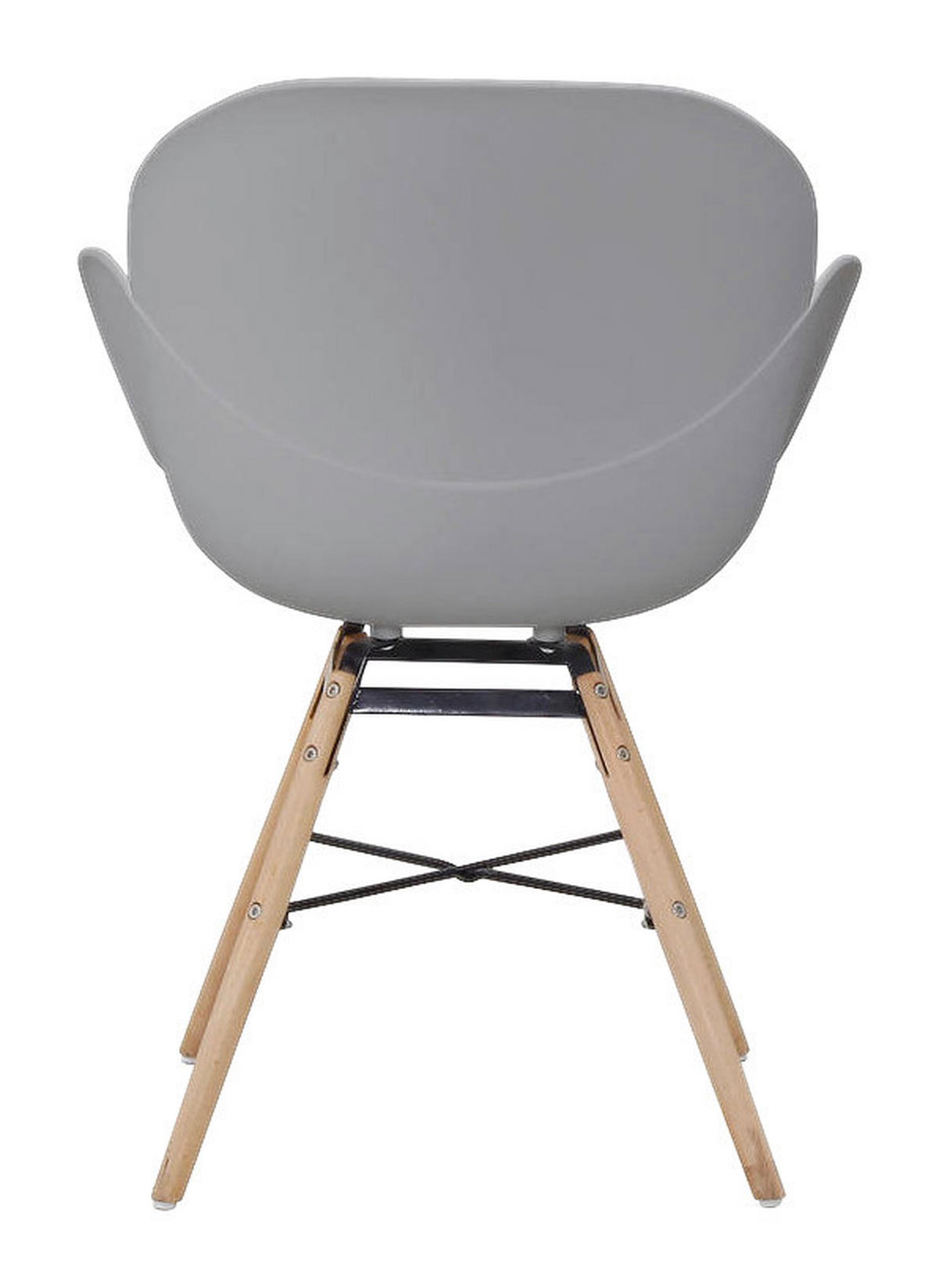 Stuhl Amalia 100 2er grau Kunststoff B/H/T: ca. 59x83,5x57,5 cm Amalia 100 2er - Eiche/schwarz (59,00/83,50/57,50cm) - 360 Living