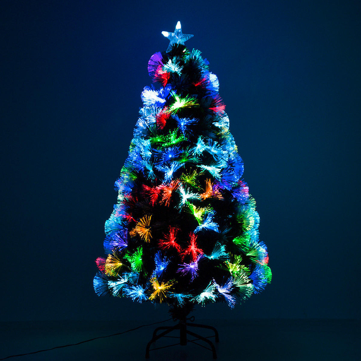 HOMCOM Weihnachtsbaum grün Kunststoff H/D: ca. 120x66 cm Weihnachtsbaum - grün (66,00/120,00cm) - HOMCOM