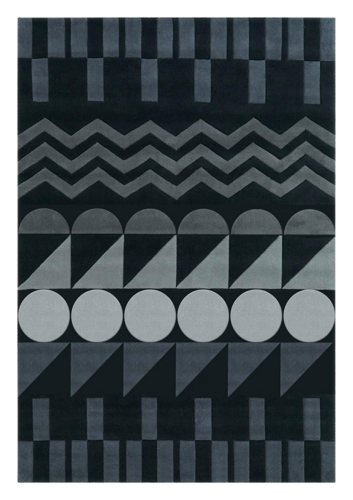 Arte Espina Kurzflorteppich Spirit 3120 anthrazit B/L: ca. 170x240 cm Spirit 3120 - anthrazit (170,00/240,00cm) - Arte Espina