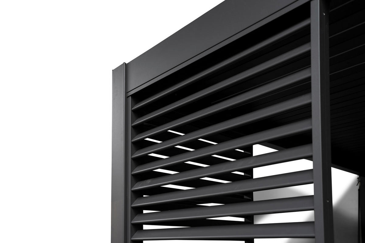 Mirador Lamellen-Seitenteil für Pergola Deluxe anthrazit Aluminium B/H/L: ca. 93x236,1x6 cm Deluxe - anthrazit (6,00/93,00/236,10cm) - Mirador