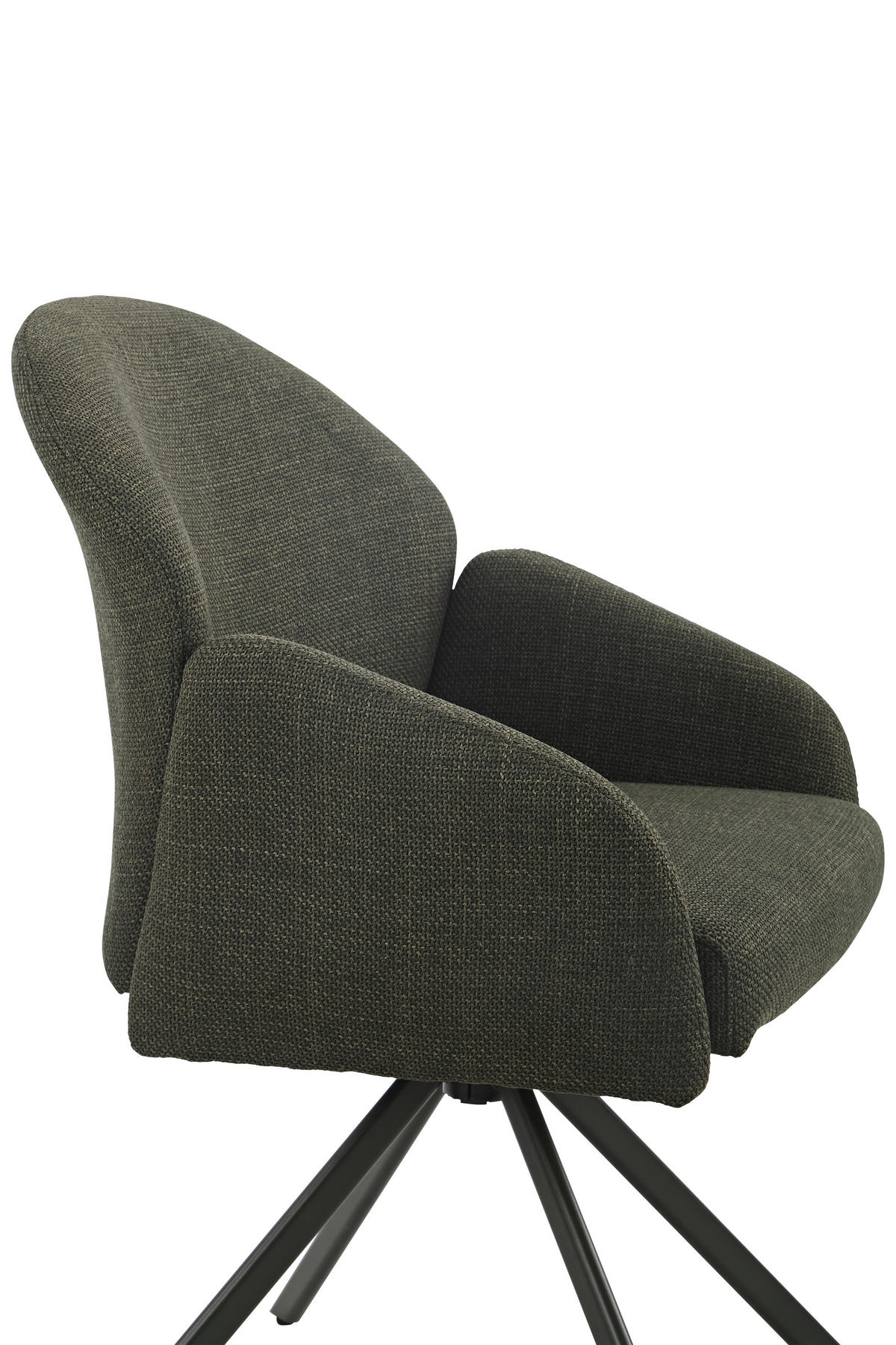 Drehstuhl Holly grün Microfaser Webstoff B/H/T: ca. 57x84x61 cm Holly - grün (57,00/84,00/61,00cm)